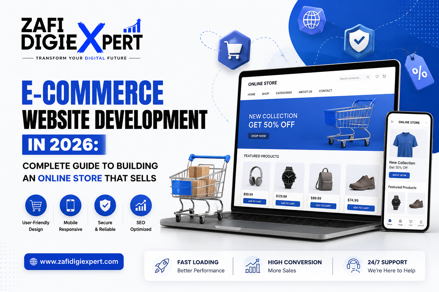 E-Commerce Website Development in 2026: Complete Guide to Building an Online Store That Sells